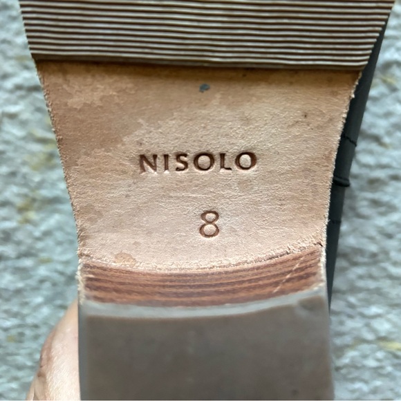 Nisolo Leather Pointed Toe Booties Size 8 - Picture 7 of 7